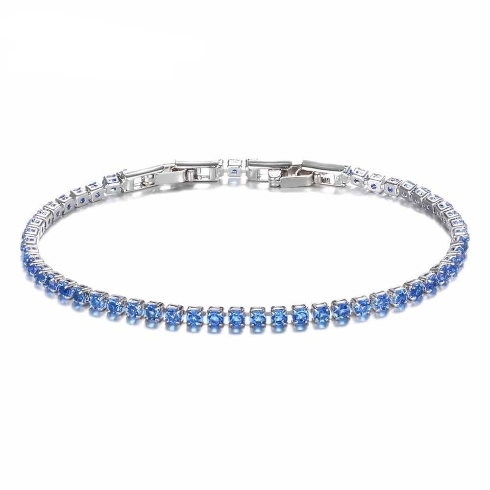 Light Blue Tennis Bracelet